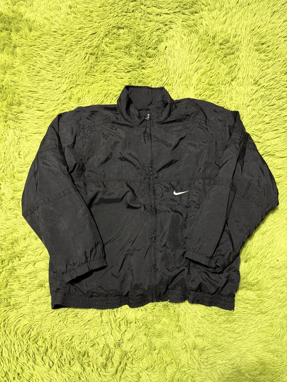 Vintage 90s Nike Windbreaker Jacket Size Large Black!!!!